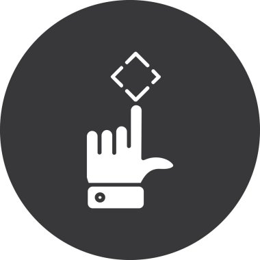 Dokunma simgesinin vektör illüstrasyonu