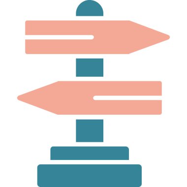 yön ikonu vektör illüstrasyonu