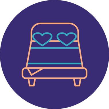 Kalp. Web simgesi basit illüstrasyon