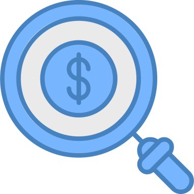 Para için. Web simgesi basit illüstrasyon