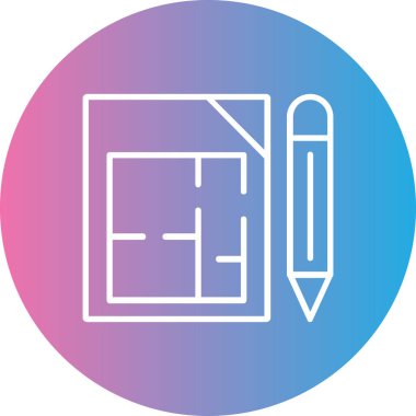 kalem simgesinin vektör illüstrasyonu