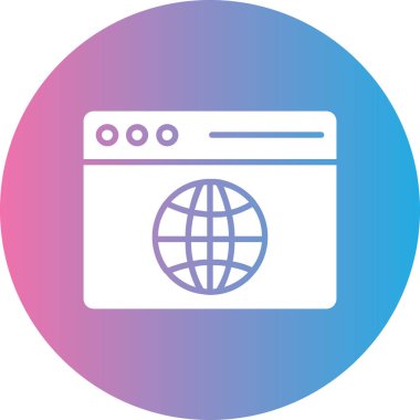 tarayıcı web simge vektör çizim