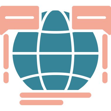 Küresel simge vektör illüstrasyonu