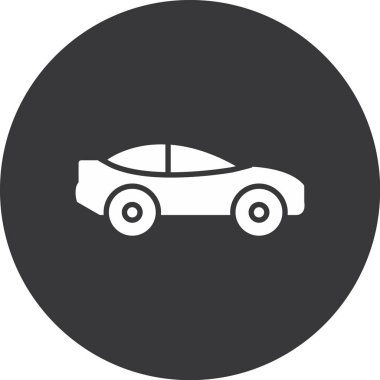 araba simgesi, vektör illüstrasyonu