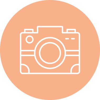 Kamera. Web simgesi basit illüstrasyon