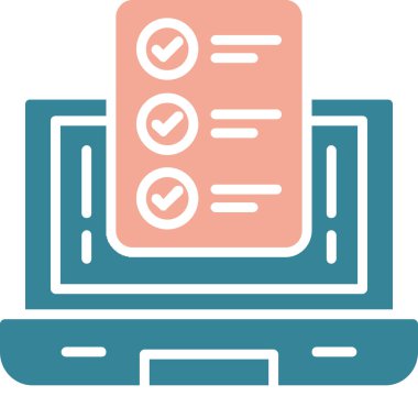 Tamam. Web simgesi basit illüstrasyon