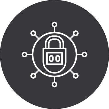 ikon vektör illüstrasyonunu kilitle