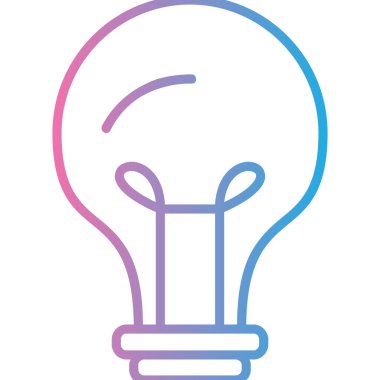 Ampul simgesi. vektör illüstrasyonu