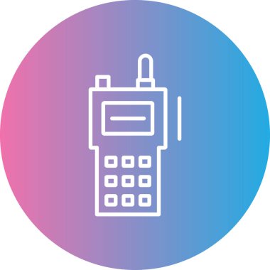 Radyo simgesinin vektör illüstrasyonu