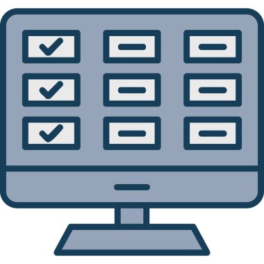 kontrol listesi simgesi doldurulmuş taslak biçimi