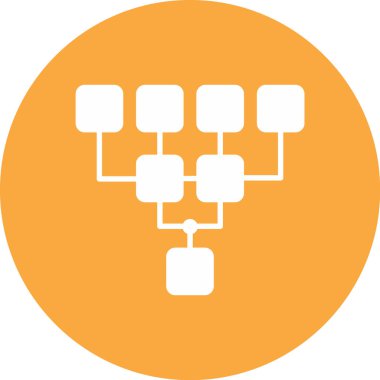 bağlantı vektörü renk çizgisi simgesi