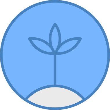 bitki simgesi vektör illüstrasyonu