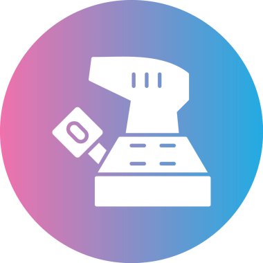 Modern kahve makinesi simgesinin vektör çizimi