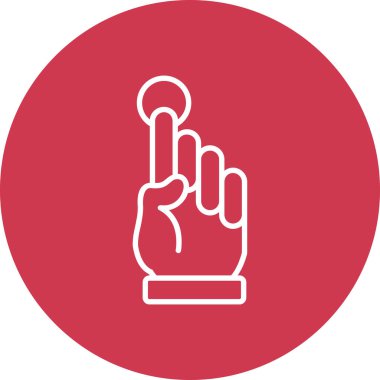 vektör el simgesi, vektör illüstrasyonu