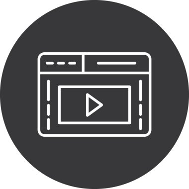 Modern simgenin vektör illüstrasyon tasarımı