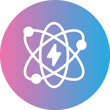 Atom simgesinin vektör illüstrasyonu