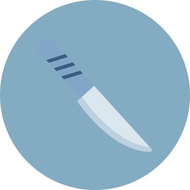 bıçak düz vektör simgesi