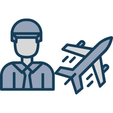 pilot uçuş uçağı simgesi