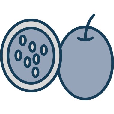 kivi meyvesi. Web simgesi vektör illüstrasyonu