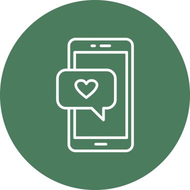 Mobil simgenin vektör illüstrasyonu