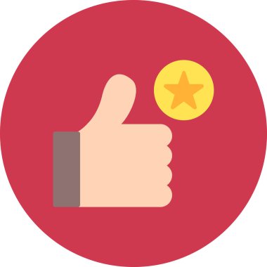 Başparmak yukarı. Web simgesi