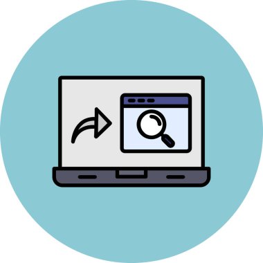 Web simgesi, vektör illüstrasyonu