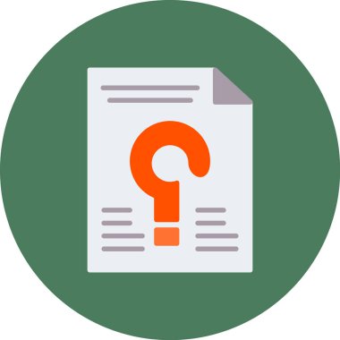 Soru işareti vektör simge tasarlamak