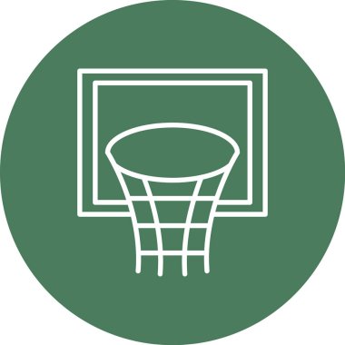Basketbol ikonu vektör illüstrasyonu