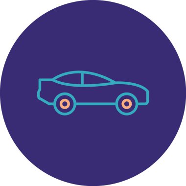 araba simgesi vektör illüstrasyonu