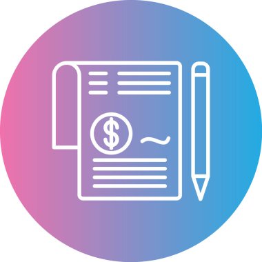 Dolar. Web simgesi basit illüstrasyon