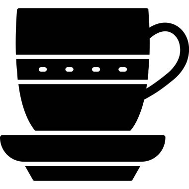 Bardak. Web simgesi basit illüstrasyon