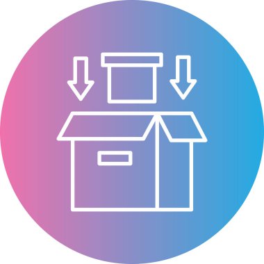 Kutu Simgesinin Vektör illüstrasyonu