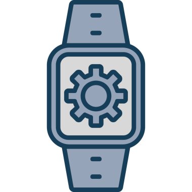 izole edilmiş renkli saat tasarım simgesi