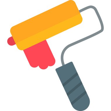 boya fırçası simgesi düz stil