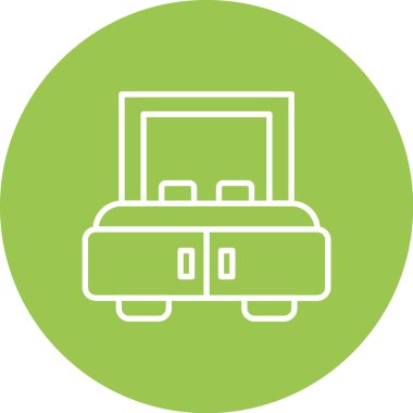 araba simgesi vektör illüstrasyonu