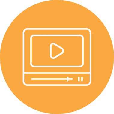 video simgesi vektör illüstrasyonu