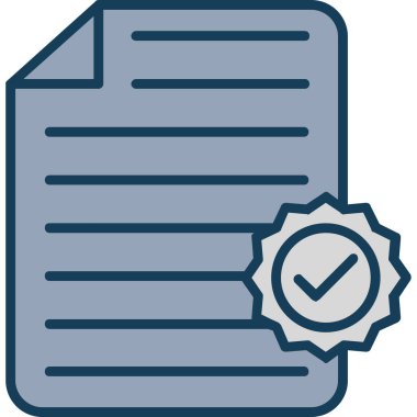 Belge vektör simgesi modern basit vektör illüstrasyonu