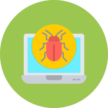 Düz biçimli hata bilgisayarı simgesi