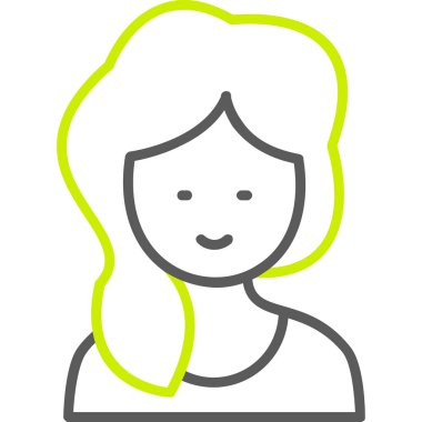 kadın avatar karakter simgesi