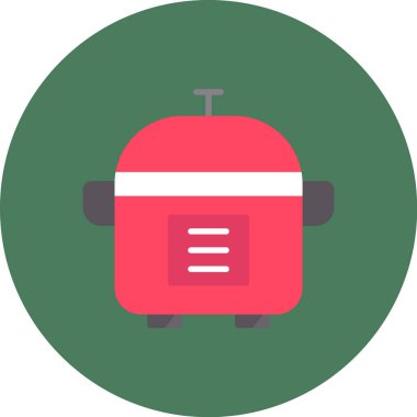 yemek pişirme ikonu düz stil