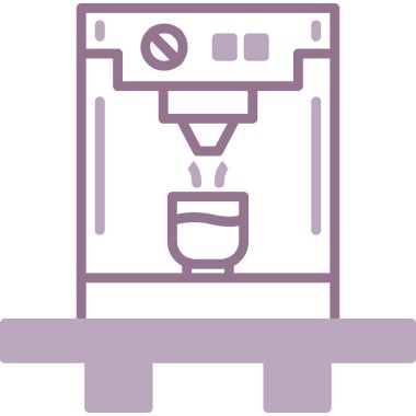 kahve makinesi vektör simgesi