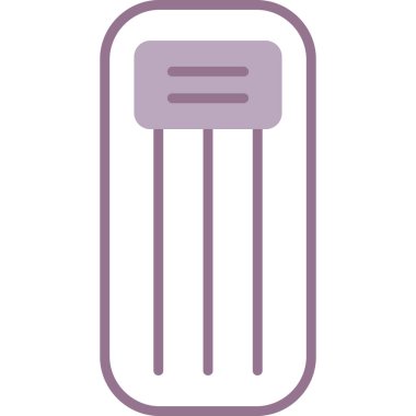 Bech Yatağının Vektör İllüstrasyonu, Basit Simge