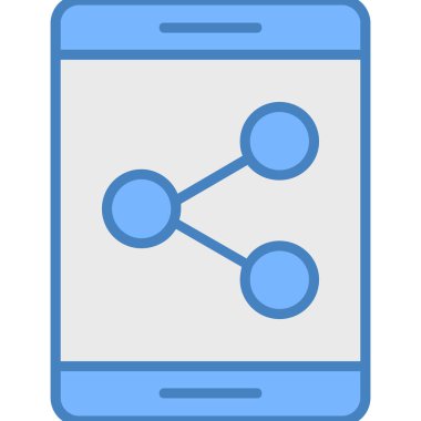 ağ paylaşım simgesi çizimi