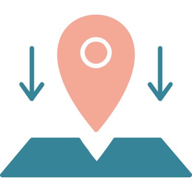 Yer düz vektör simgesi