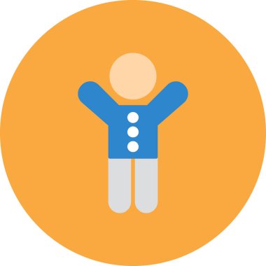 man vektör düz renk simgesi