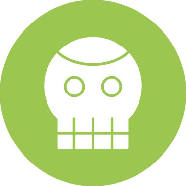 Kafatası. Web simgesi basit illüstrasyon