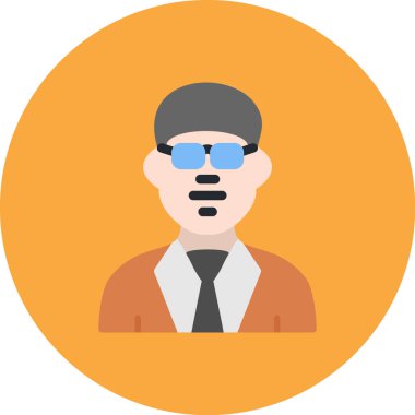 iş düz vektör simgesi