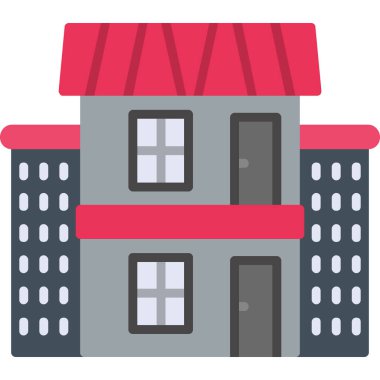 ev simgesini düz bir şekilde inşa etmek