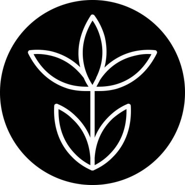 bitki simgesi vektör illüstrasyonu