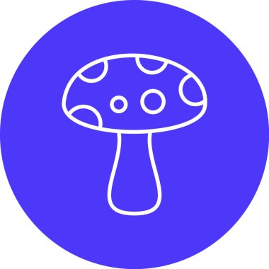 Bir mantarın vektör illüstrasyonu